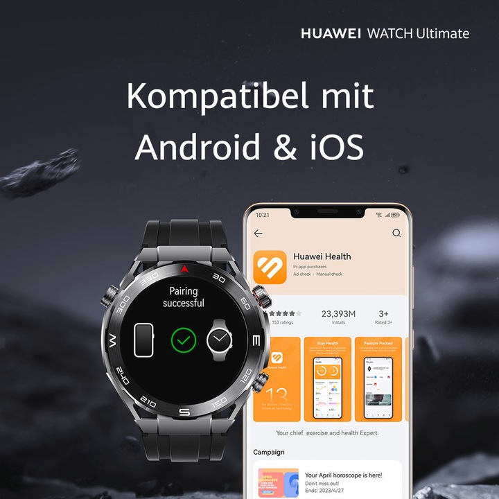 Actual product image Huawei Watch Ultimate Voyage Blue (48.50 mm, WLAN only)