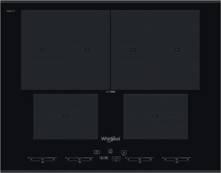 Whirlpool SMO 654 OF/BT/IXL Schwarz Integriert 65 cm Zonen-Induktionskochfeld 4 Zone(n)