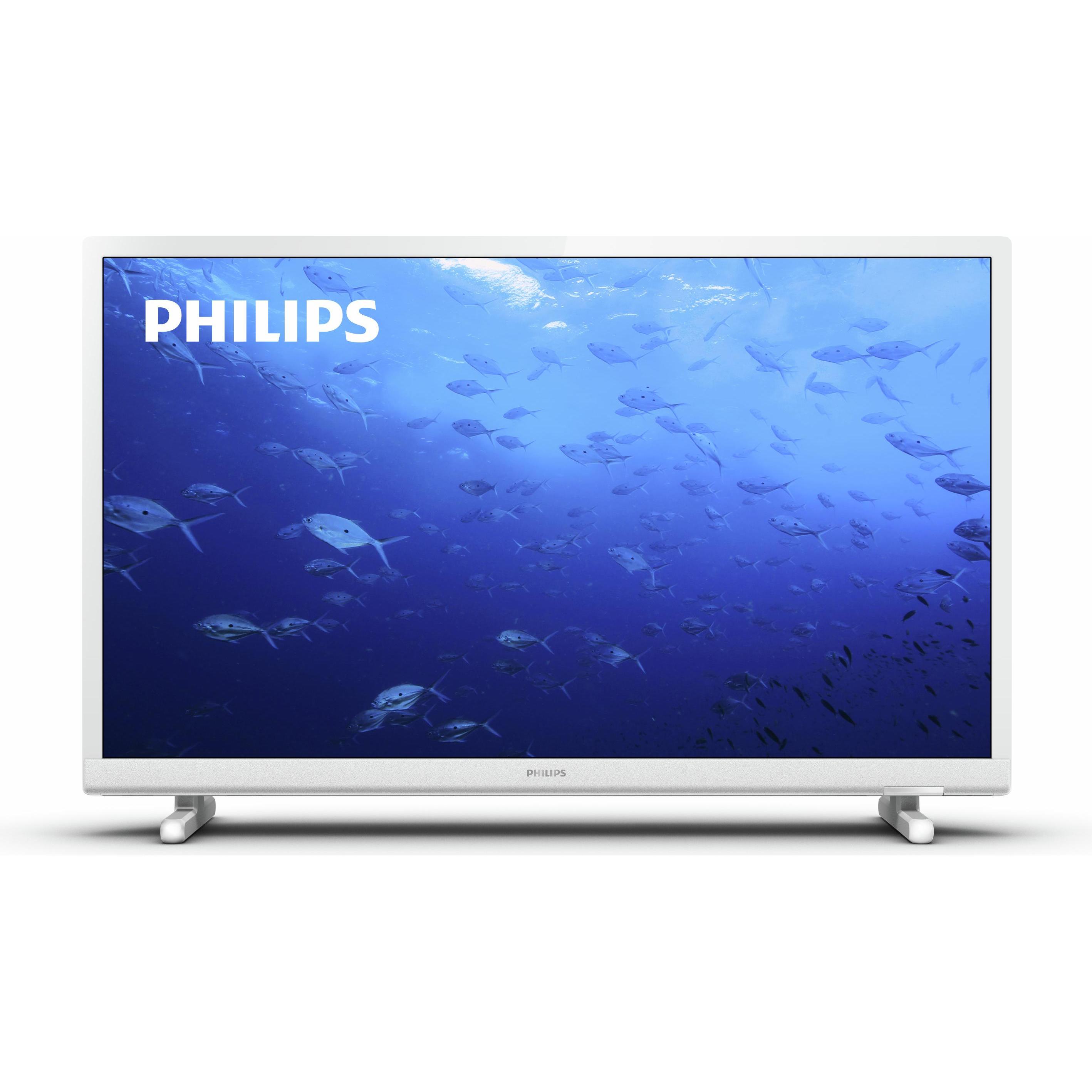 Philips 24PHS5537 (24", PHS5537, LED, HD, 2022), TV, Weiss