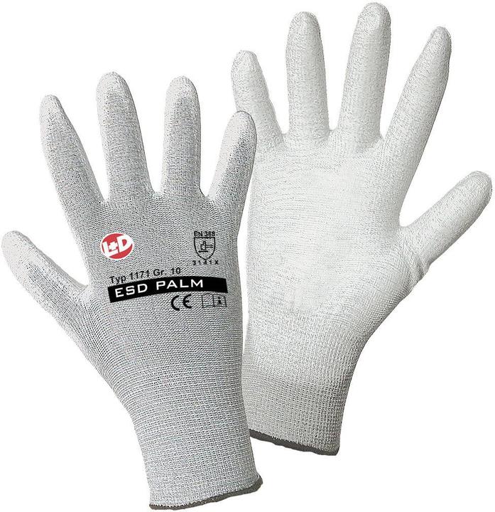 Produktbild Worky Feinstrickhandschuh ESD Nylon/PU (10)