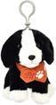 Image du produit Doudou et Compagnie Porte-clés Chien noir et blanc, 13cm (MQ6) **