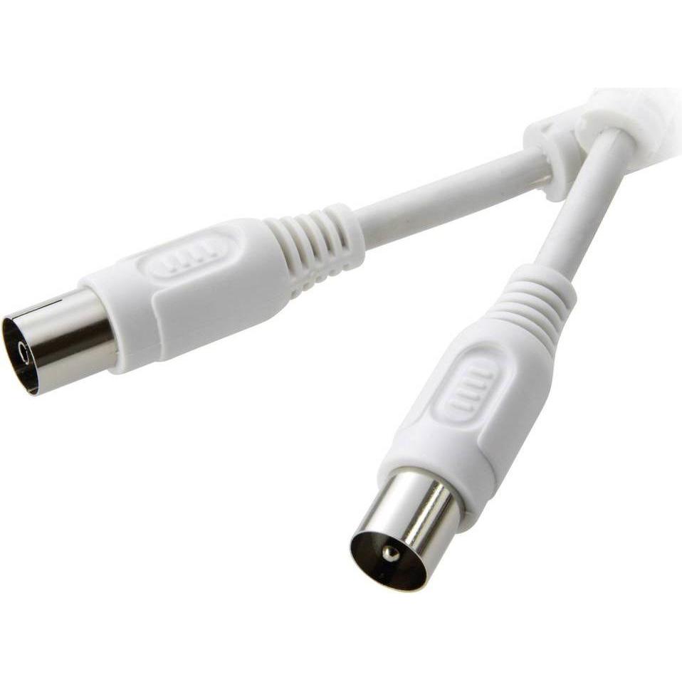 SpeaKa Professional SpeaKa Antennenkabel mit 2 Ferritkernen Antennenstecker 75 â„¦ an Antennenbuchse 75 â„¦ 10 m (90 dB,...