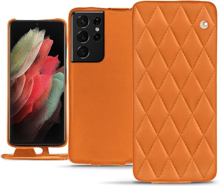 Productafbeelding Noreve Lederen omslag verticaal (Samsung Galaxy S21 Ultra)