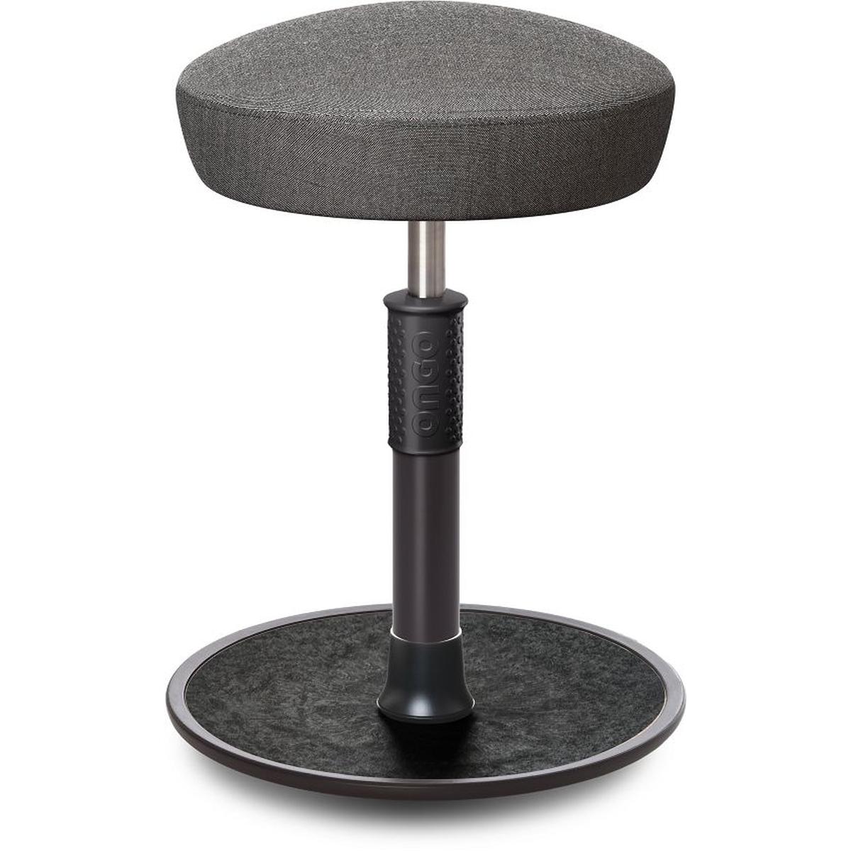 Ongo, Bürostuhl, Sitz- Stehhocker Free Regular Hutsitz kvadrat Remix Salz&Pfeffer schw. /schw.