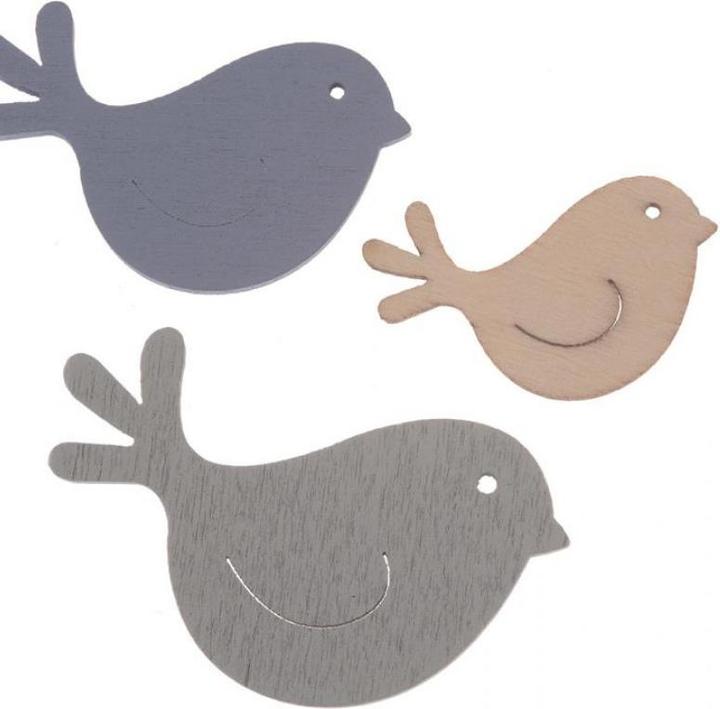 Image du produit Glorex Saupoudrer Oiseaux Bois 9pcs mix (9 pcs)