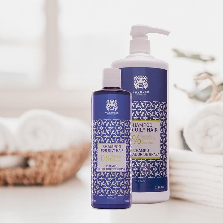 Produktbild Valquer Válquer Oil Control Shampoo 1000ml (1000 ml, Flüssiges Shampoo)