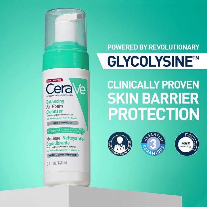 Actual product image CeraVe Balancing Cleanser (Cleansing Foam, 148 ml)