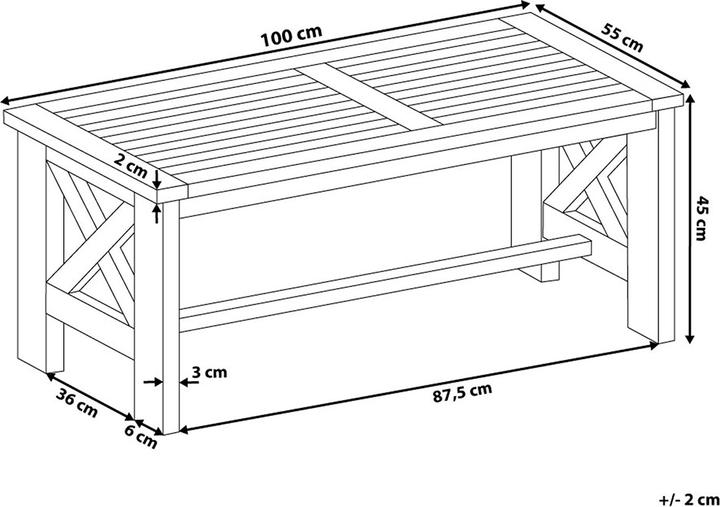 Produktbild Beliani Baltic (100 x 55 x 45 cm)