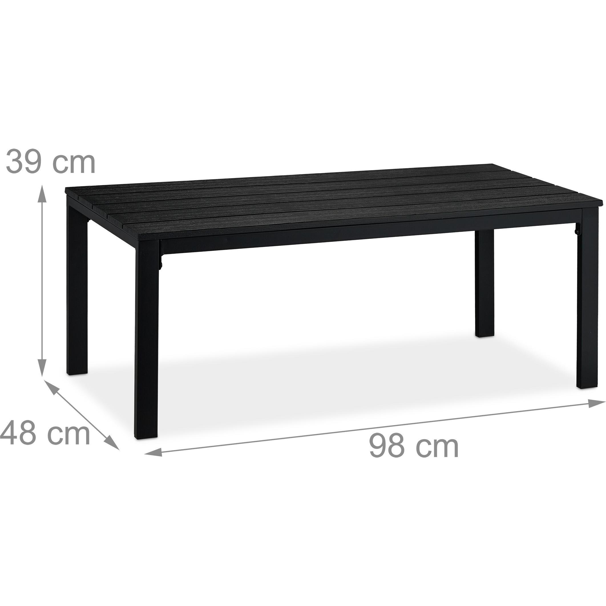 Thumbnail - Relaxdays, Gartentisch + Balkontisch, Gartentisch (98 cm)