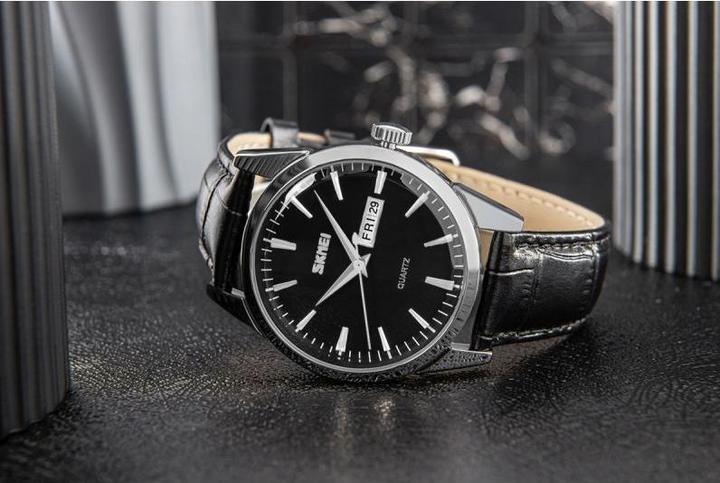 Actual product image Skmei 9073SIBK-B Herrenuhr + BOX (Analogue wristwatch, 39 mm)