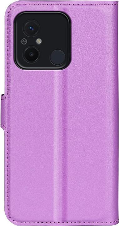 Actual product image Cover-Discount Xiaomi Redmi 12C - Leather Case Cover purple (Xiaomi Redmi 12C)