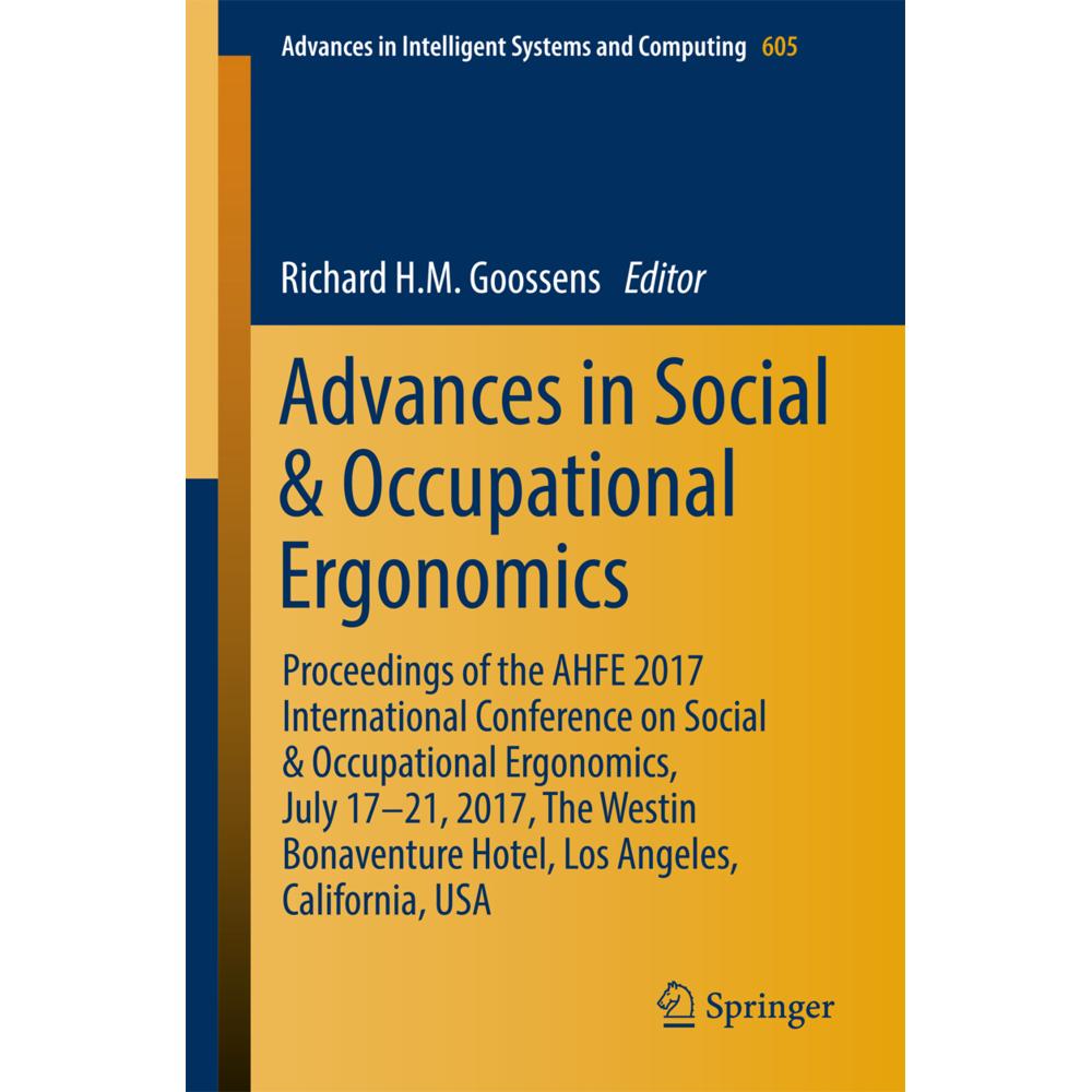 Advances in Social & Occupational Ergonomics, Fachbücher von Richard H.M. Goossens
