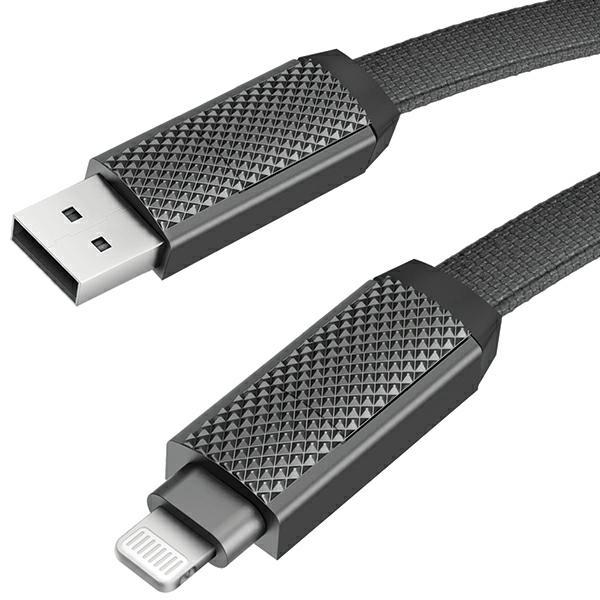 Actual product image Energea Bazic cable GoCharge Alucable 4w1 (USB-A/USB-C - USB-C/Lightning) 1m czarny/black 60W 3A PD (1 m, USB 3.0, 60 W)