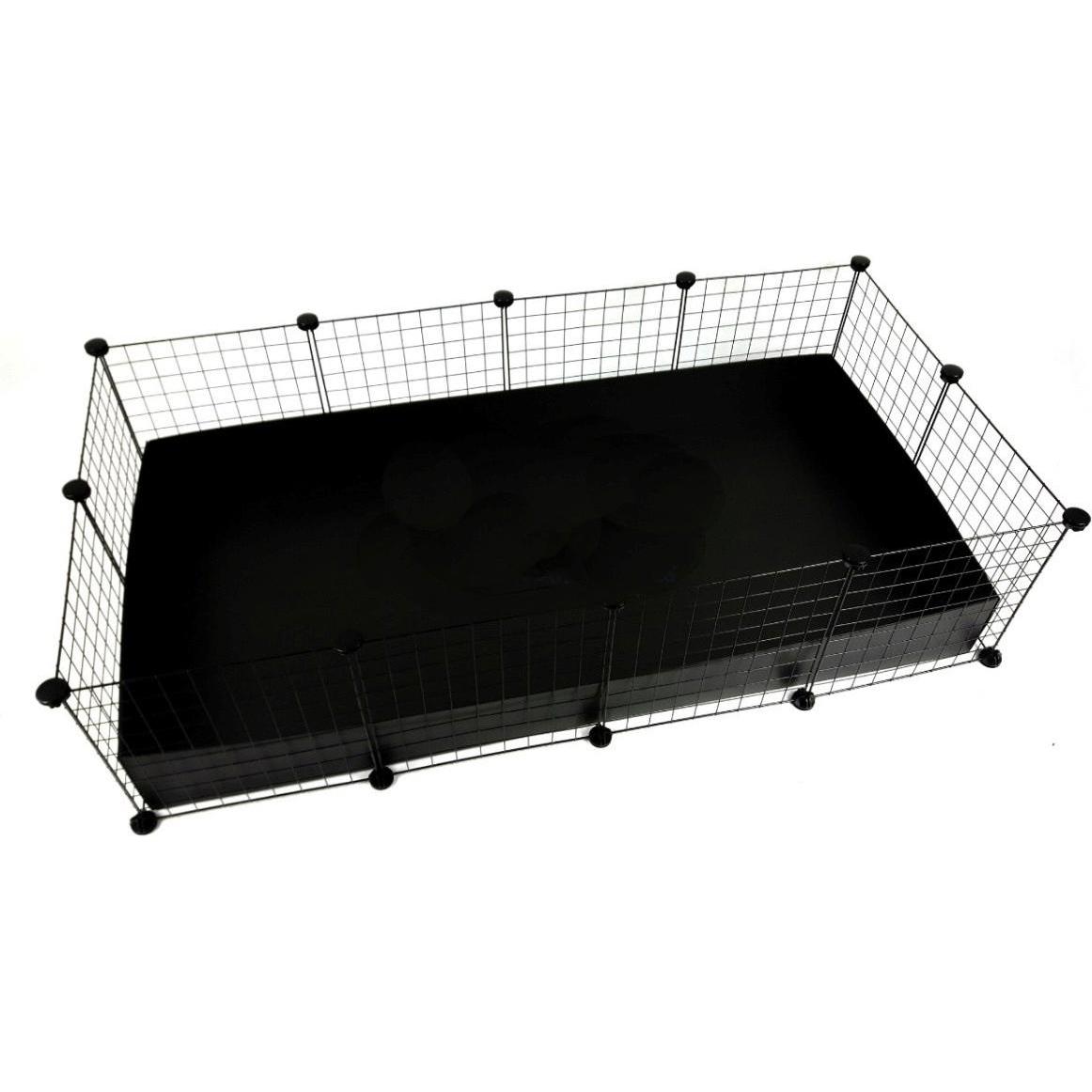 Comparer les prix de C&C Cage modulaire 4x2 145 x 75 cm noir, Cage + enclos