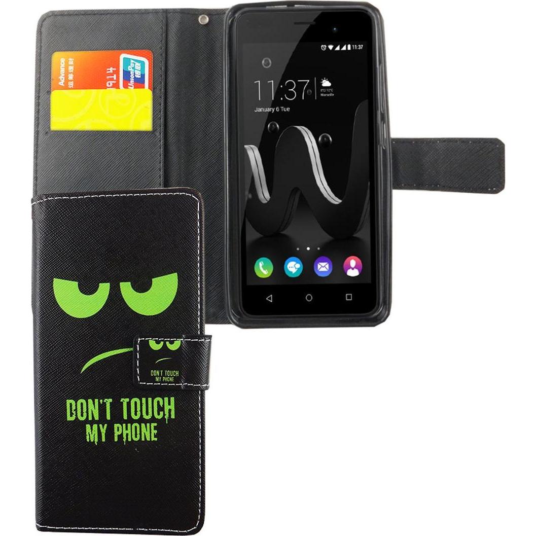 König Design Hülle Handy Schutz für Wiko Jerry Case Cover Tasche Wallet Etui Handyhülle Neu (Wiko Jerry), Smartphone Hül...