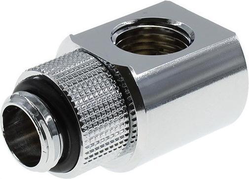 Produktbild Barrow Adapter 90 Grad G1/4 Zoll AG auf G1/4 Zoll IG - drehbar, silber