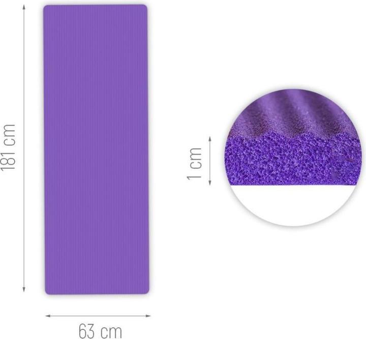 Image du produit Wozinsky tapis d'exercice 181 x 63 x 0.9 cm épais gymnastic yoga mat rose (9 mm)