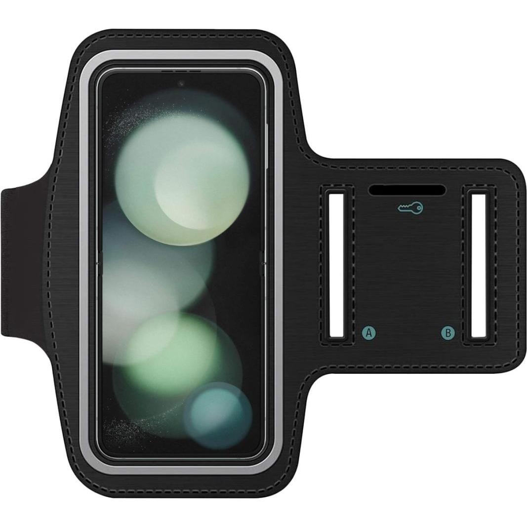 SmartFitness Samsung Galaxy Z Flip5 Handy Sport Armband, Smartphone Sportarmband, Schwarz