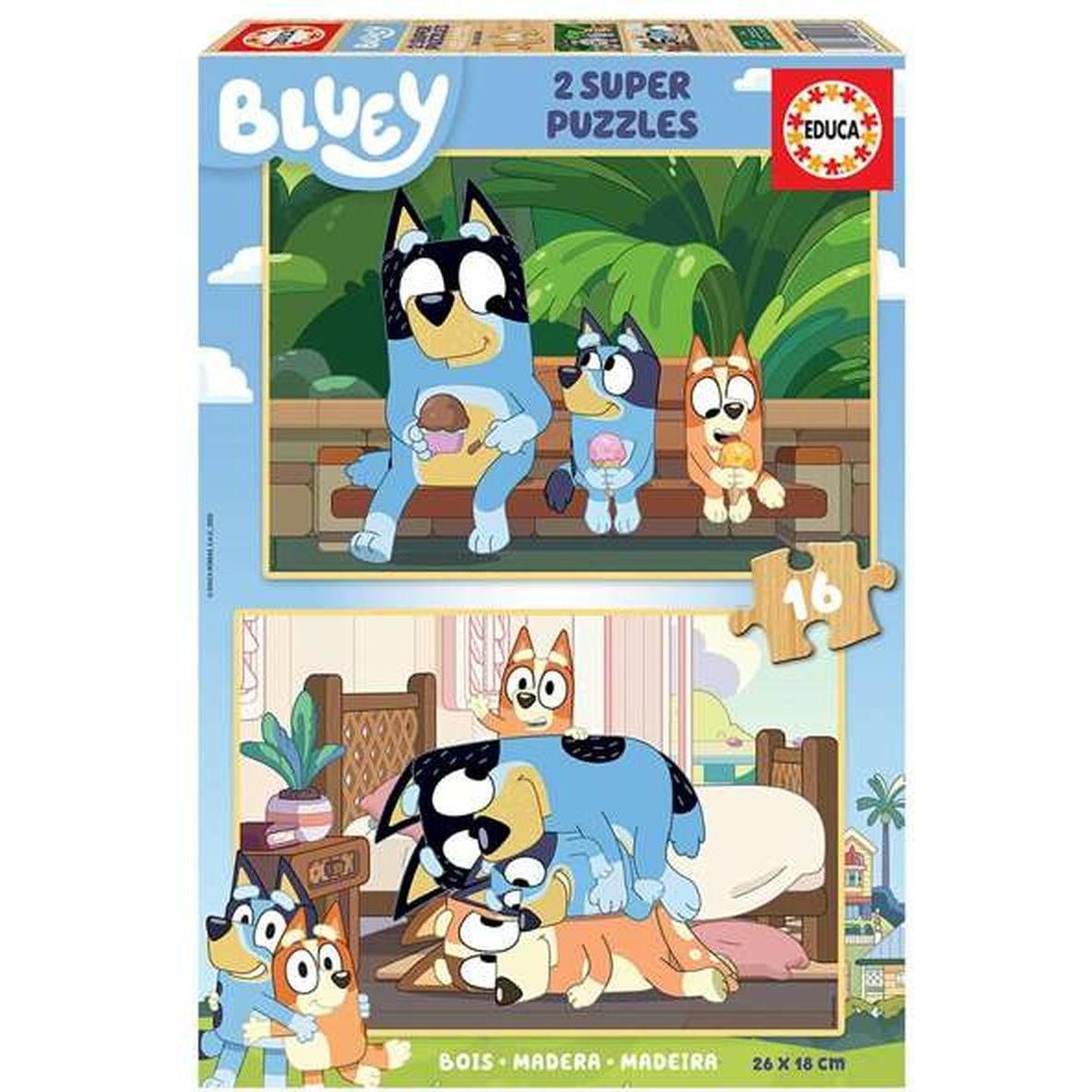 Educa 2x16 Bluey (16 Teile)