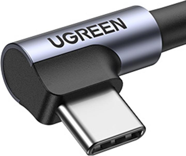 Produktbild Ugreen USB-C gewinkelt zu USB-A 2.0 A 3A Datenkabel (0.50 m, USB 2.0, 18 W)