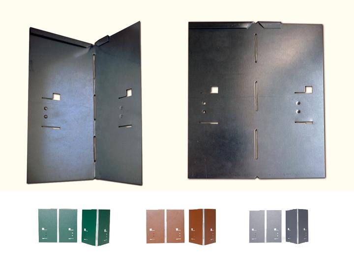 Actual product image Green Split Aluminium/zinc corner for lawn edging 13.5cm (13.50 cm)