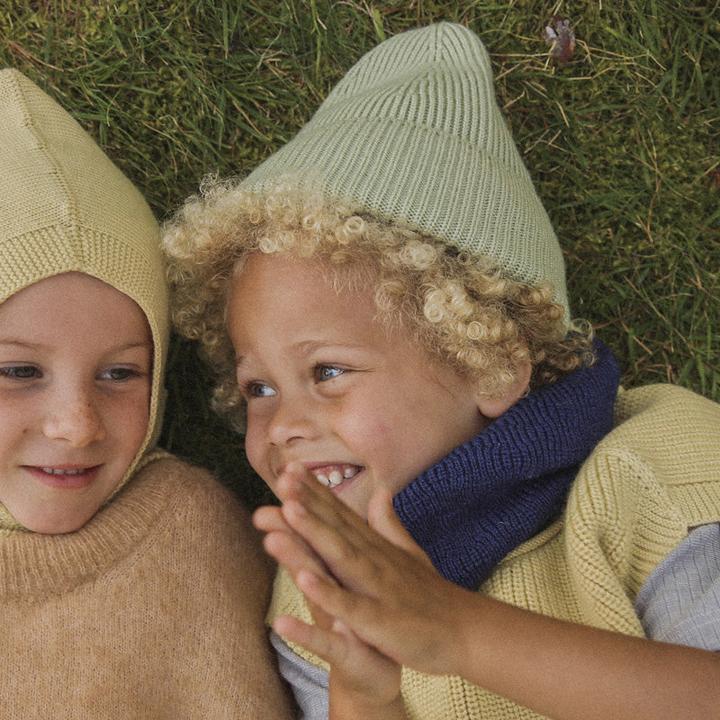 Produktbild Hvid Beanie Fonzie Mint