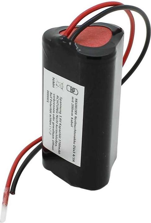Immagine prodotto AccuCell Batteria per luci di emergenza NiMH 3,6V 3600mAh D1x3 4/3A (3600 mAh, Caricabatterie senza batteria)