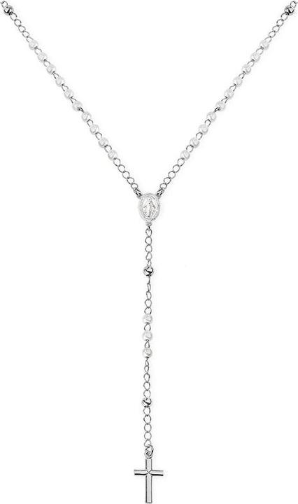 Actual product image Amen Rosary Classic Pearls Necklace (Silver 925, 52 cm)