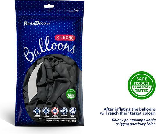 Actual product image Partydeco Strong Balloons 12cm, Pastel Grey (1 pkt / 100 pc.) (100x)