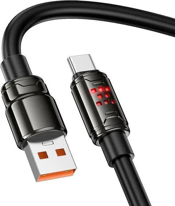 Produktbild Hoco - U143 USB-C Kabel 1.2m fast charging data cable, Schwarz (1.20 m)