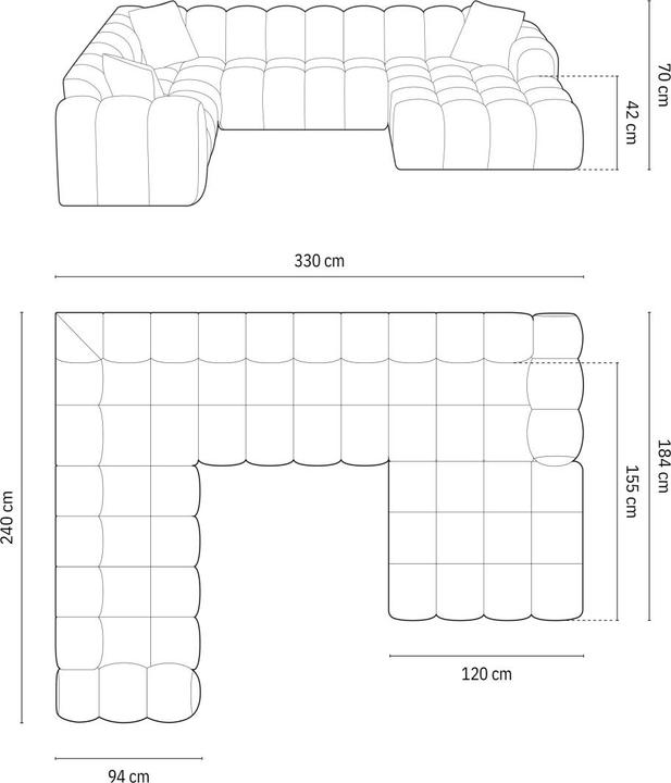 Produktbild Cosmopolitan Design Treno (Ecksofa)