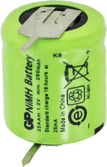 Actual product image GP Batteries Akku Sanyo N-110AA, 1/3 AA Mignon mit 1-er Print Kontakten (1/3 AA, 110 mAh)