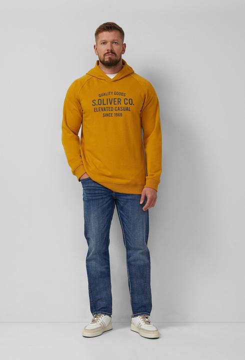 Produktbild s.Oliver Sweatshirt Kapuzenpullover mit Raglanärmeln und Frontprint (XXL)