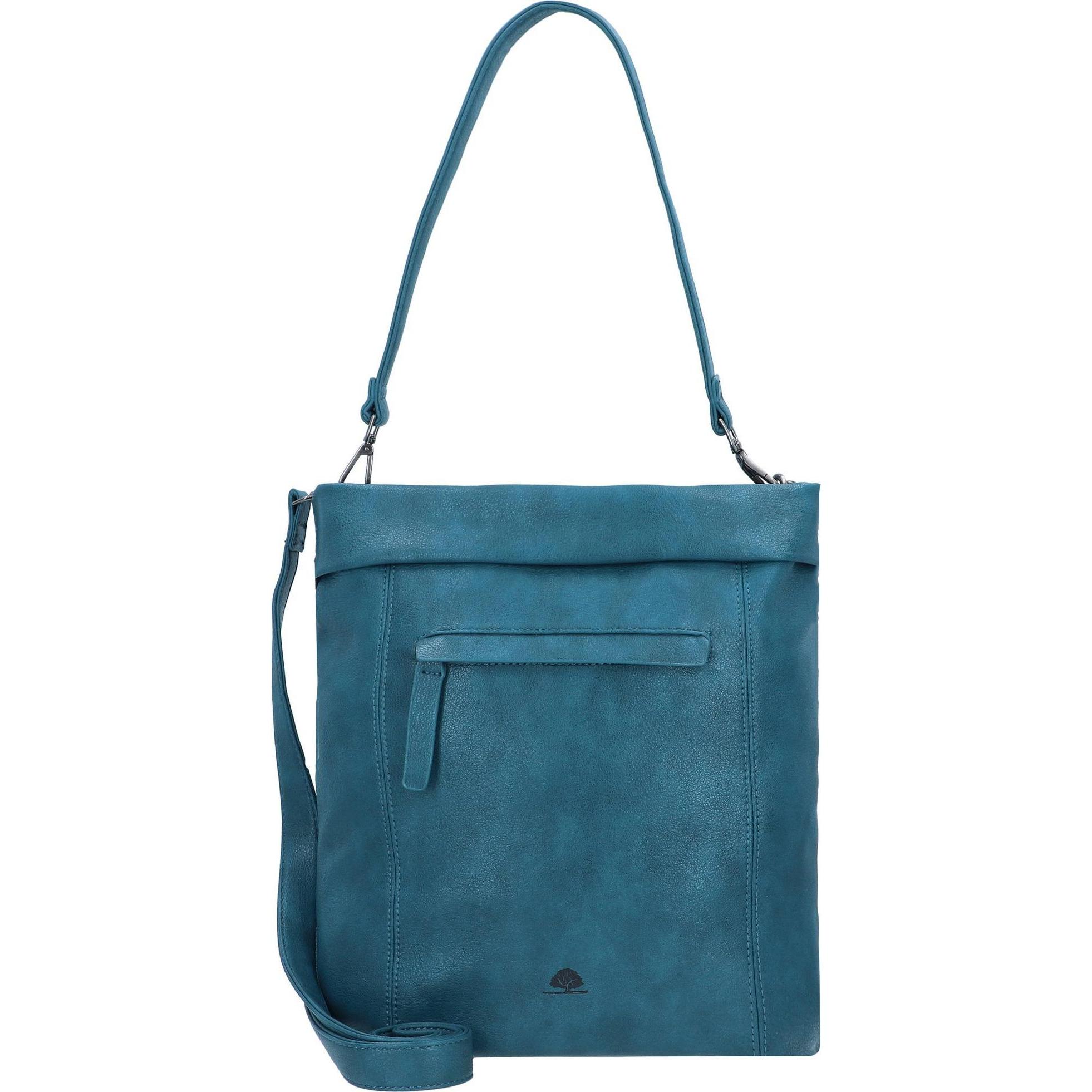 Greenburry, Handtasche, Mad'l Dasch Liselotte Schultertasche 31 cm, Türkis