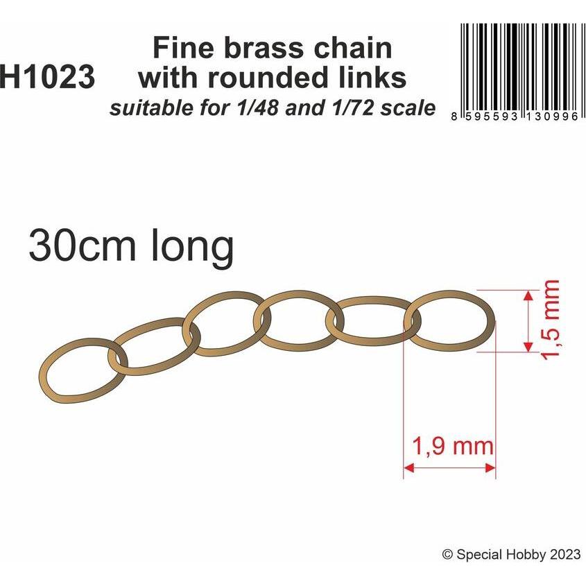 CMK Fine brass chain with rounded links - suitable for 1/48 and 1/72 scale
