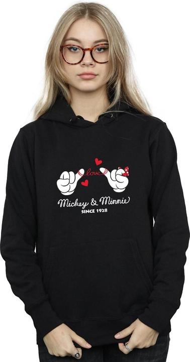 Actual product image Disney Womens/Ladies Mickey Mouse Love Hands Hoodie (S)