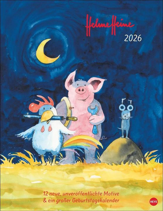 Immagine prodotto Helme Heine: Edition Kalender 2026 (34 x 44 cm, Copertina rigida, Tedesco)