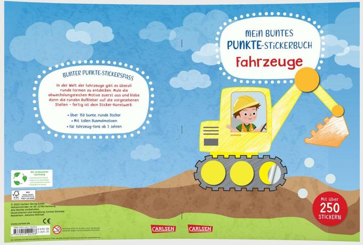 Actual product image My colourful dot sticker book: Vehicles