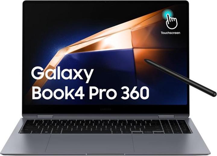 Image du produit Samsung BOOK4 PRO 360 16I U7 16GB 512GB DARK GRAY QWERTY (NP960QGK-KG2NL) (16", 512 Go, 16 Go, ING. Int., Intel Core Ultra 7 155H)