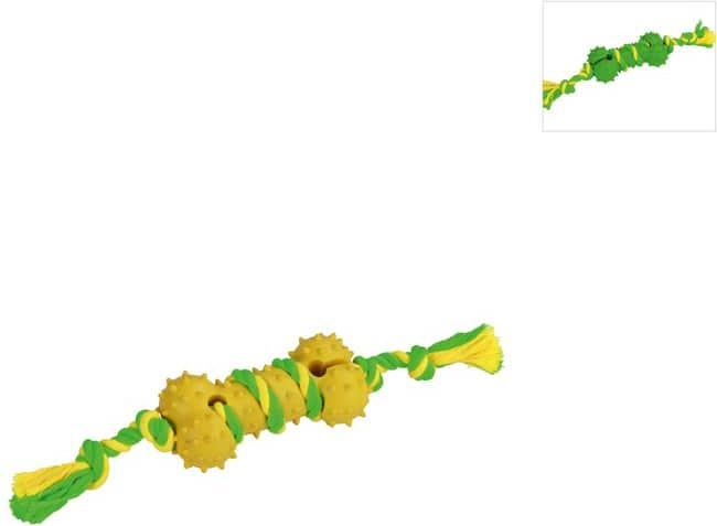 Image du produit Kerbl Jouets pour chien Bones Caoutchouc solideCoton (Jouet à mâcher pour chien)