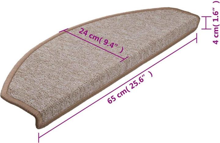 Immagine prodotto vidaXL Treppenmatte (65 x 24 cm)