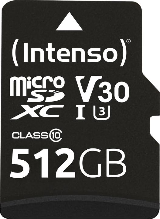 Produktbild Intenso UHS-I Professional (512 GB, microSDXC, U3, UHS-I)