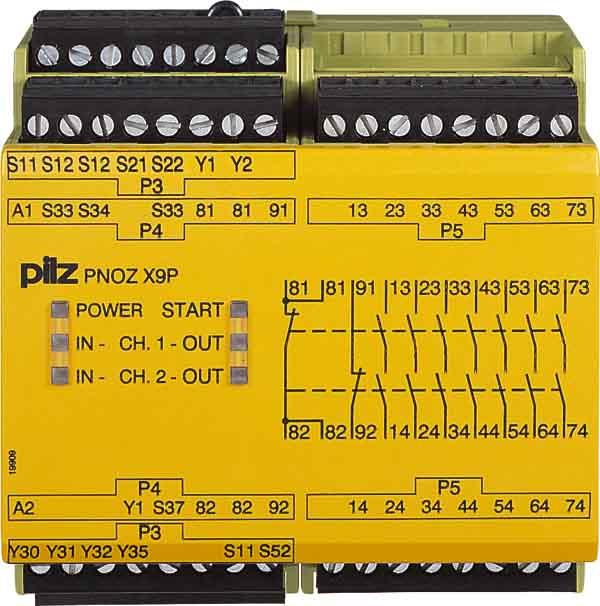 Actual product image Pilz 774605 PNOZ X9 100-120VAC 24VDC 7n/o 2n/c 2so