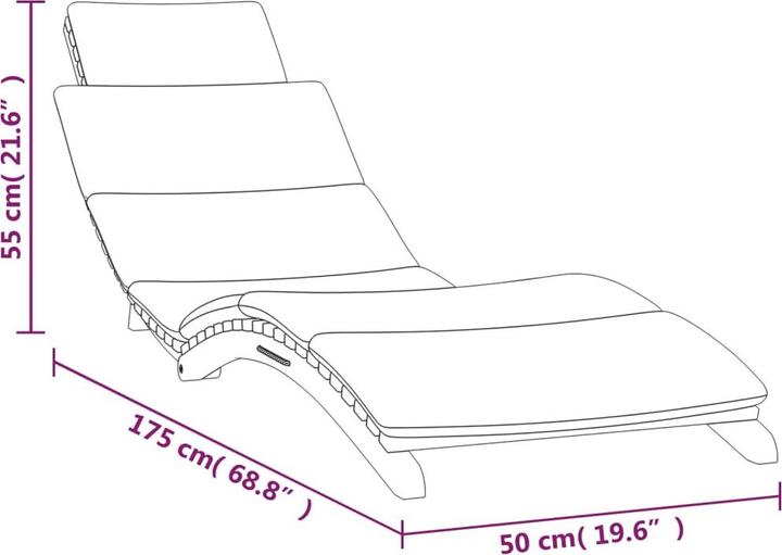 Immagine prodotto vidaXL Sonnenliege (175 cm)
