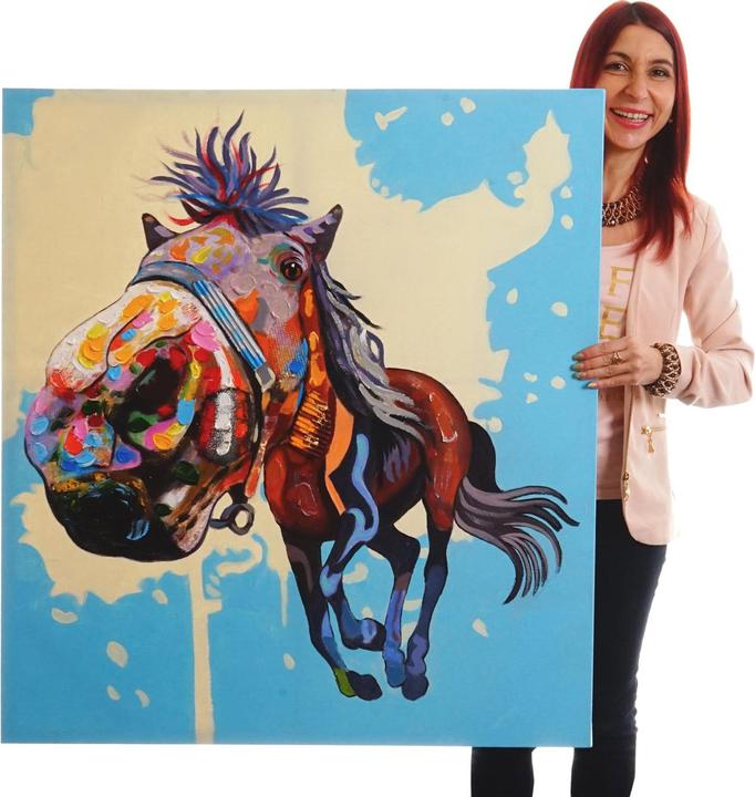 MCW Wandbild Pferd (100 x 90 x 3. 5 cm)