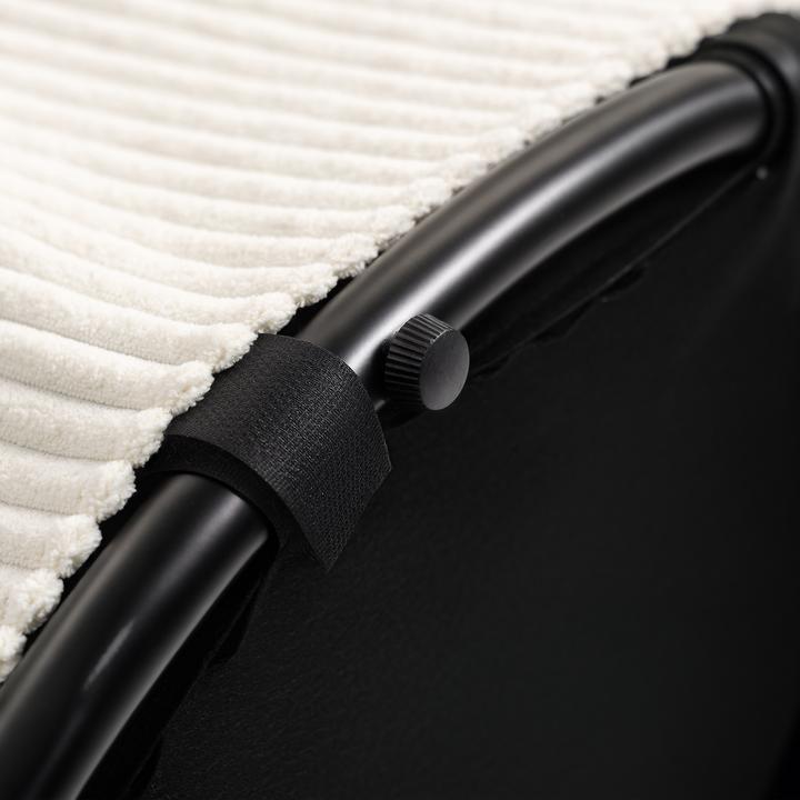 Actual product image Homcom Ottomane Polyester, Mehrschichtplatte Beige