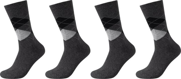 Actual product image Camano Men ca-soft classic argyle socks 4p (pack of 4, 39, 42)