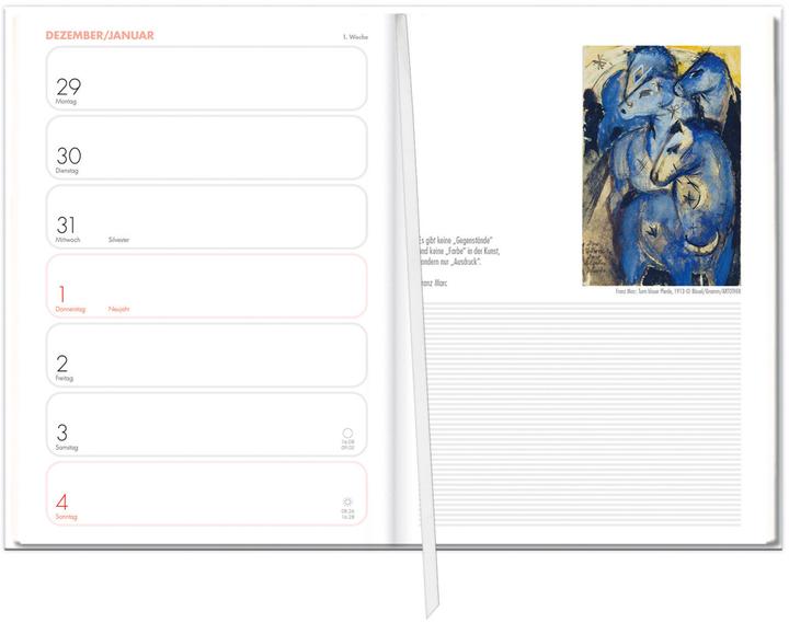 Produktbild Heye Tagebuch-Agenda Lady (A5, 1 Woche / 1 Seite)