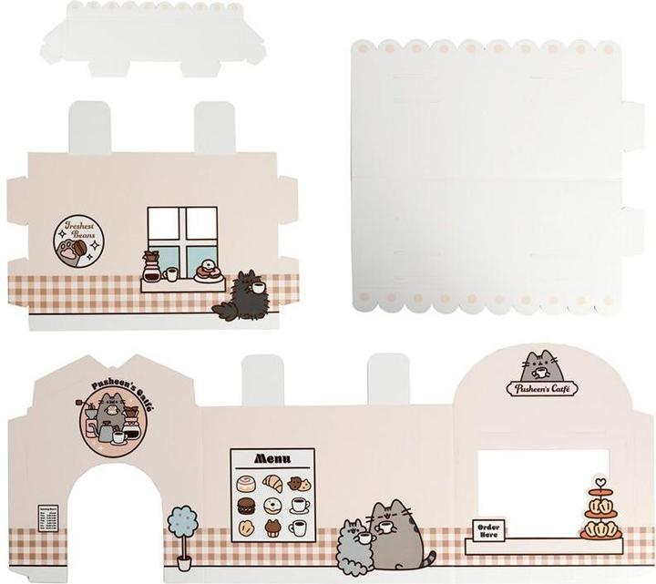 Immagine prodotto Puckator Casetta per gatti Pusheen il gatto - Costruisci da solo la tana del gatto in cartone al 100% (1 x)