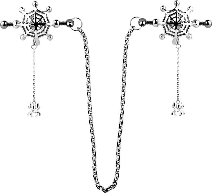 Produktbild Kiotos Steel Spider Web & Chain Nipple Clamps